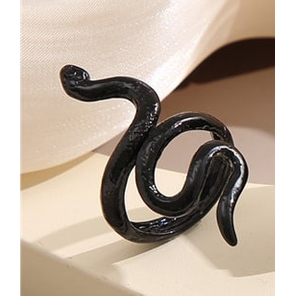 Zac's Alter Ego - Snake Ring - Black